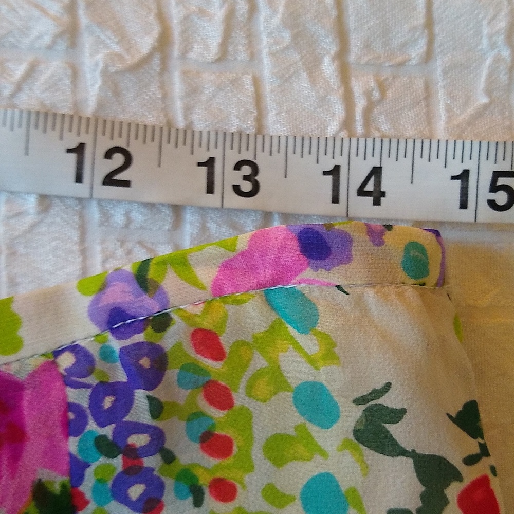 Leonard Paris pleated floral silk skirt size 40/ US 4-6 - Picture 4 of 8